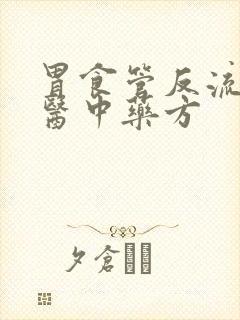 胃食管反流的中医中药方