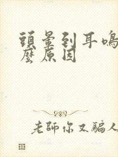 头晕到耳鸣是什么原因封面