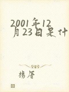 2001年12月23日是什么星座