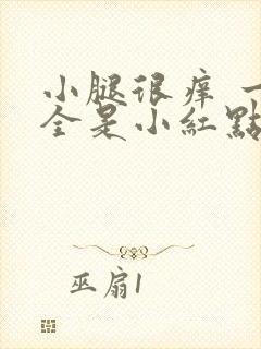 小腿很痒 一挠全是小红点点