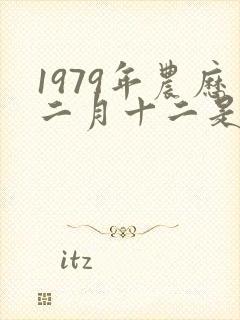 1979年农历二月十二是什么命