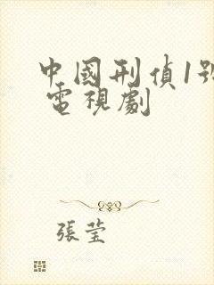 中国刑侦1号案 电视剧