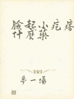 脸起小疙瘩痒用什么药