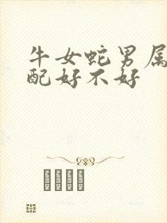 牛女蛇男属相婚配好不好封面