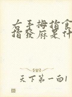 右手拇指食指中指发麻是什么原因封面