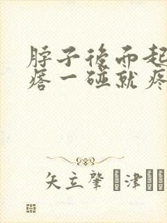 脖子后面起个疙瘩一碰就疼