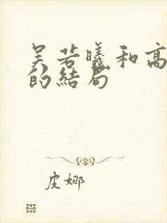 吴若曦和高大朝的结局封面