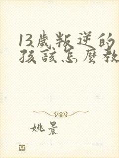 13岁叛逆的男孩该怎么教育封面