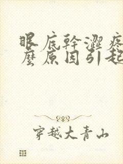 眼底干涩疼痛什么原因引起的