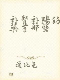 补肾补阳的中成药有哪些