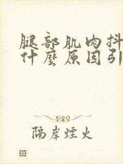 腿部肌肉抖动是什么原因引起的