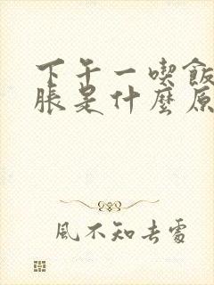 下午一吃饭肚子胀是什么原因