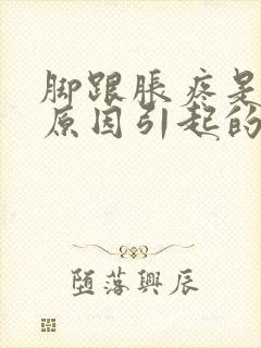 脚跟胀疼是什么原因引起的封面