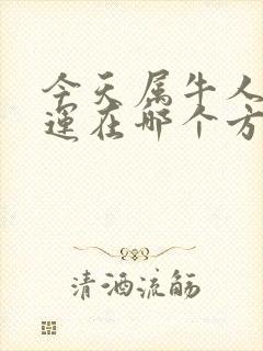 今天属牛人的财运在哪个方向