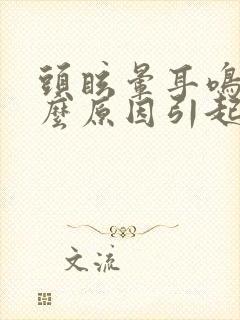 头眩晕耳鸣是什么原因引起的