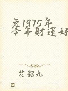 兔1975年 今年财运好不好
