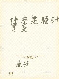 什么是胆汁返流胃炎封面