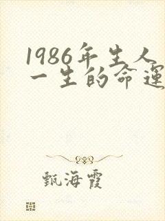 1986年生人一生的命运封面
