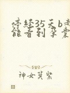 停经35天b超能看到孕囊吗