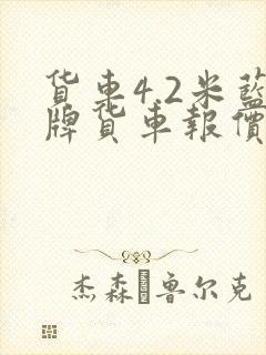 货车4.2米蓝牌货车报价