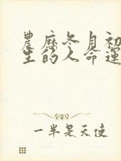 农历冬月初四出生的人命运