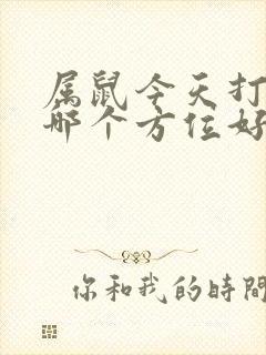 属鼠今天打牌坐哪个方位好