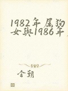 1982年属狗女与1986年属虎男婚姻配不配对封面