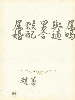 属猴男与属马女婚配合适吗