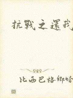 抗战之还我河山封面