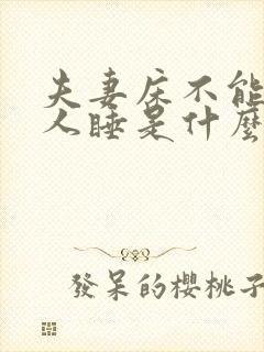 夫妻床不能让外人睡是什么原因封面