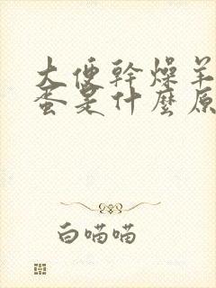 大便干燥羊屎蛋蛋是什么原因