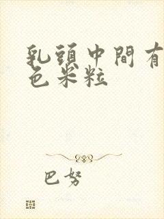 乳头中间有个白色米粒封面