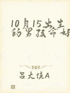 10月15出生的男孩命好不好