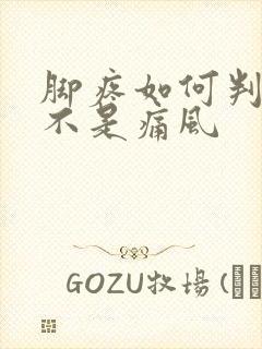 脚疼如何判断是不是痛风