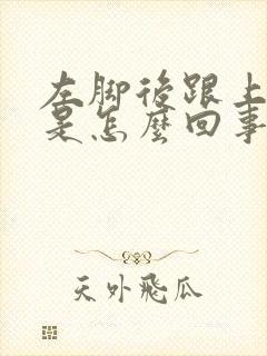 左脚后跟上面疼是怎么回事