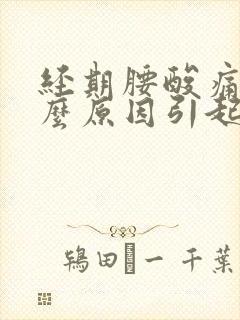 经期腰酸痛是什么原因引起的