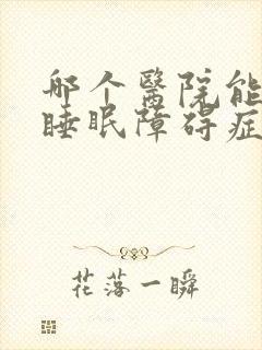 哪个医院能治疗睡眠障碍症