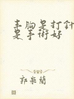 丰胸是打针好还是手术好封面