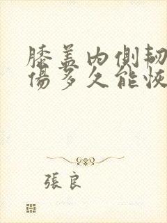 膝盖内侧韧带拉伤多久能恢复封面