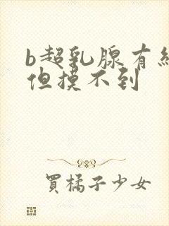 b超乳腺有结节但摸不到