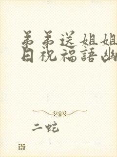 弟弟送姐姐的生日祝福语幽默简短封面