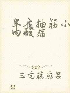 半夜抽筋小腿肌肉酸痛