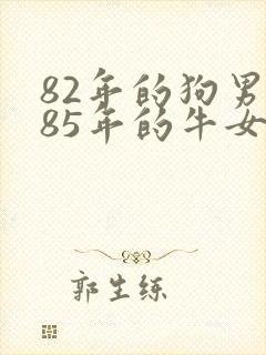 82年的狗男和85年的牛女婚配