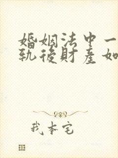 婚姻法中一方出轨后财产如何分配