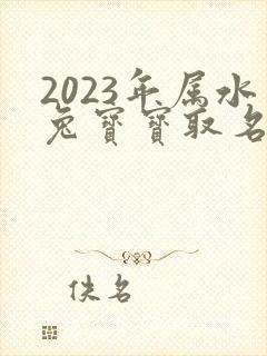 2023年属水兔宝宝取名宜用字