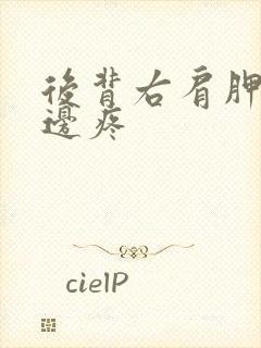 后背右肩胛骨左边疼