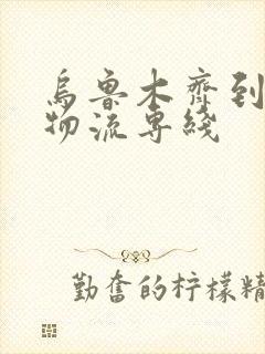 乌鲁木齐到广州物流专线