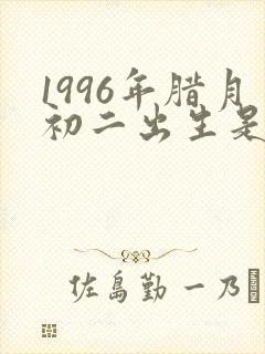 1996年腊月初二出生是什么命