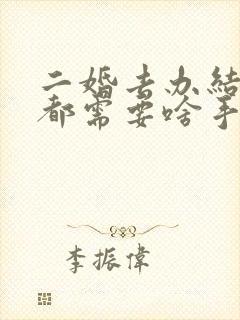 二婚去办结婚证都需要啥手续