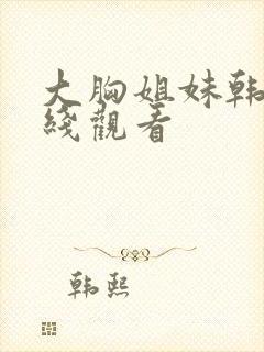 大胸姐妹韩国在线观看封面